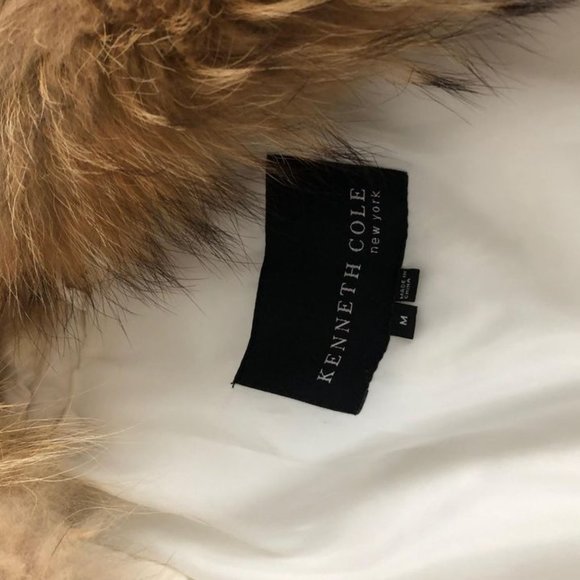 Kenneth Cole Long White Puffer Jacket - Picture 4 of 5